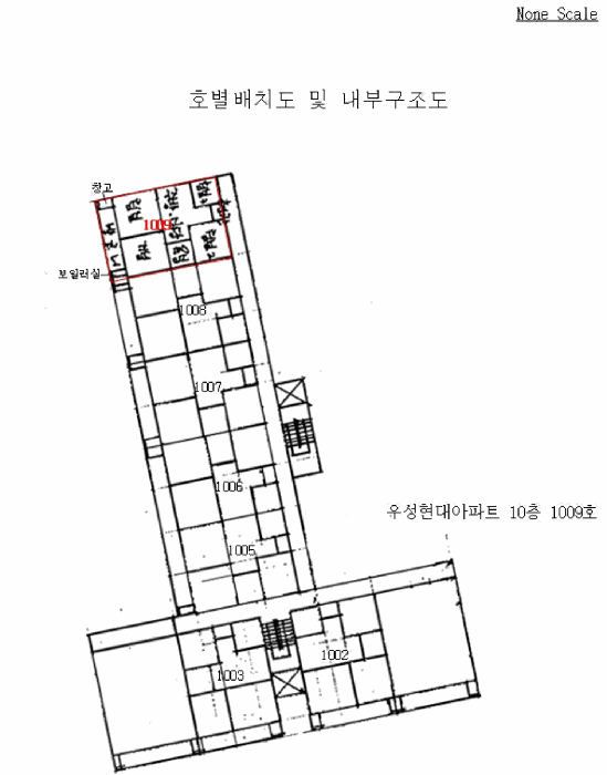 울산광역시 동구 방어동 281-1 우성현대아파트 10층1009호 외 1필지 아파트 경매 사진 9