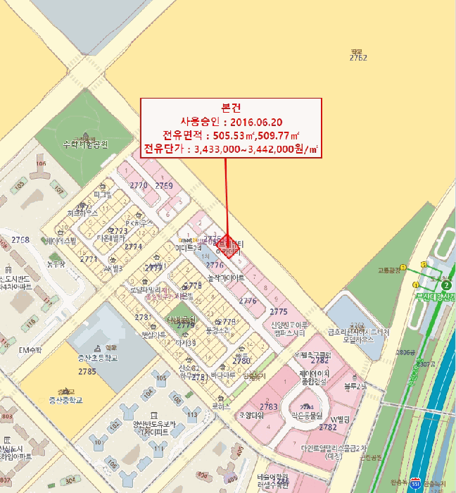 경상남도 양산시 물금읍 범어리 2775-4 7층701호 근린상가 경매 사진 8