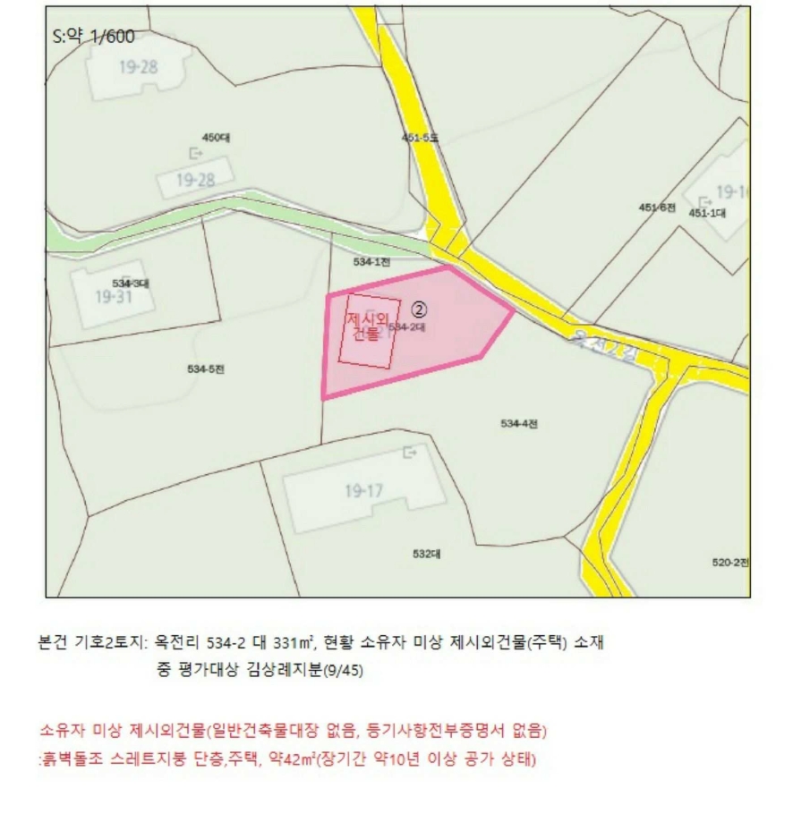 충청북도 제천시 봉양읍 옥전리 437 외 1필지 답 경매 사진 8