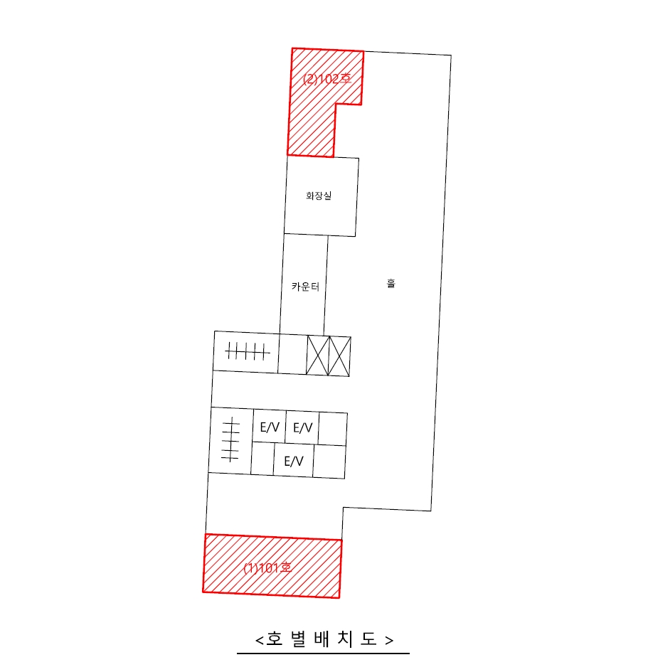 제주특별자치도 제주시 노형동 917-2 제주노형호텔 1층 101호 외 2필지 근린상가 경매 사진 9