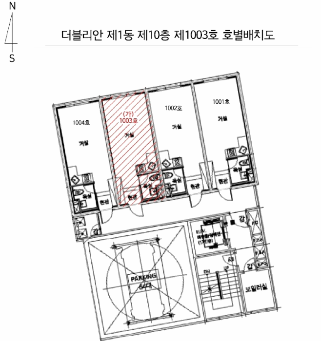 울산광역시 남구 삼산동 1478-3 더블리안 1동 10층1003호 오피스텔 경매 사진 15