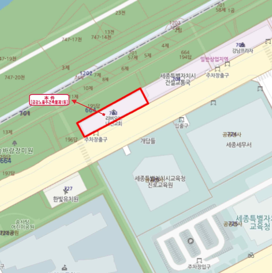 세종특별자치시 보람동 703, 지하층비101호 (보람동,금강노을주건축물제1동) 근린상가 경매 사진 12