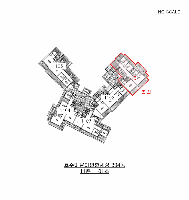 경기도 김포시 구래동 6874-6 호수마을이편한세상 304동 11층1101호 아파트 경매 사진 30
