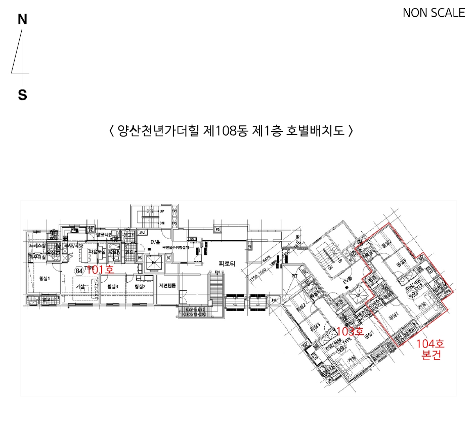 경상남도 양산시 주진동 710 양산천년가더힐 108동 1층104호 아파트 경매 사진 14