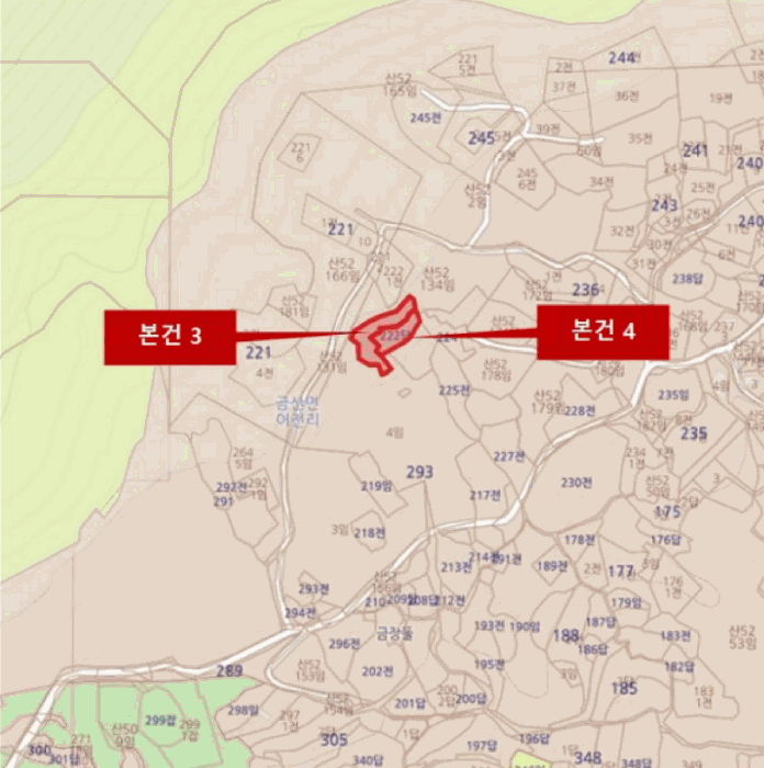 전라남도 고흥군 금산면 어전리 221 외 1필지 답 경매 사진 8