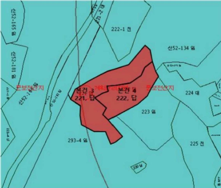 전라남도 고흥군 금산면 어전리 221 외 1필지 답 경매 사진 9