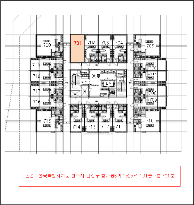 전북특별자치도 전주시 완산구 효자동3가 1525-1 1동 7층701호 오피스텔 경매 사진 34