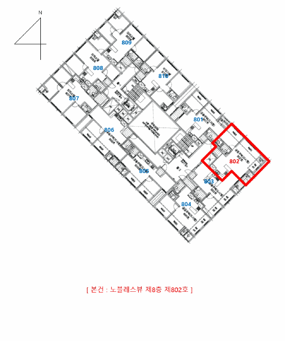 인천광역시 부평구 부평동 222-4 노블레스뷰 8층802호 아파트 경매 사진 22