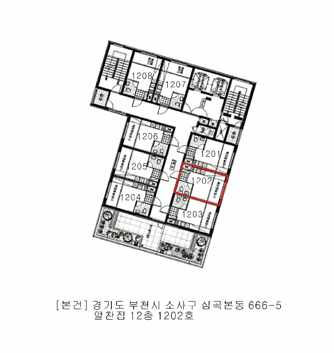 경기도 부천시 소사구 심곡본동 666-5 알찬집 12층1202호 도시형생활주택 경매 사진 9