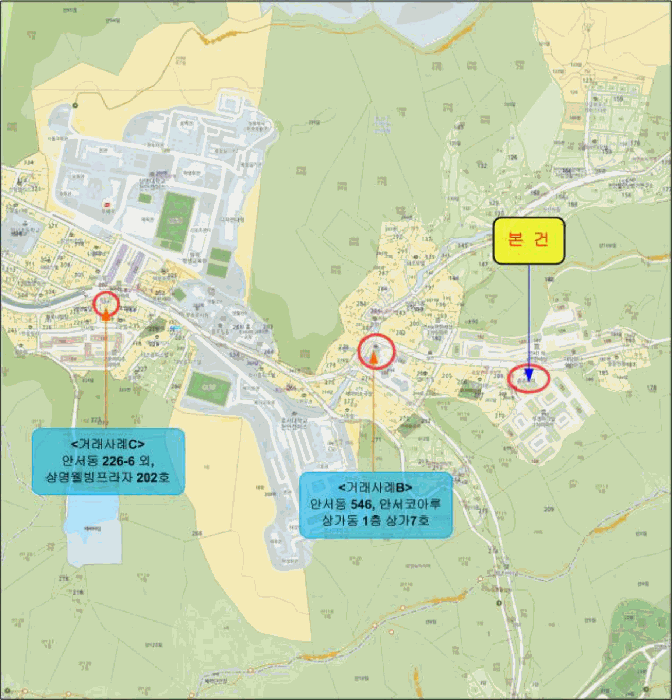 충청남도 천안시 동남구 안서동 211 부경파크빌2차아파트 101-1(상가)동 1층107호 근린상가 경매 사진 11