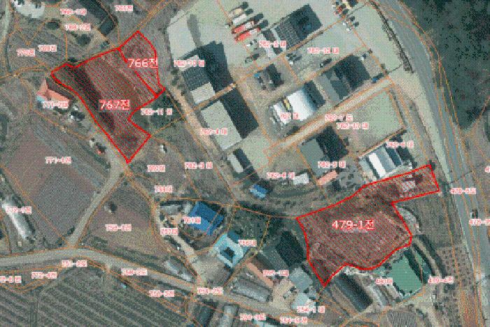 충청남도 당진시 석문면 삼봉리 767 외 1필지 전 경매 사진 1
