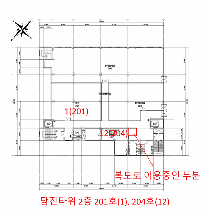 충청남도 당진시 읍내동 232-1 당진타워 2층201호 근린상가 경매 사진 19