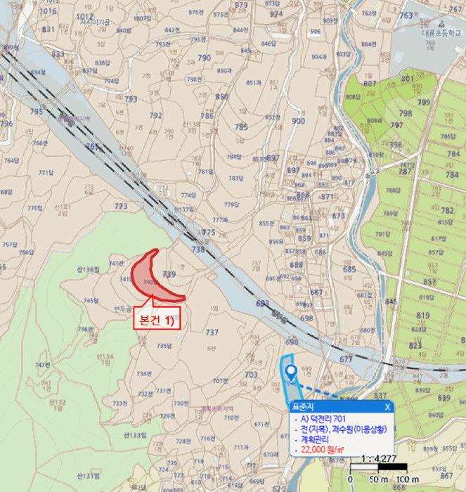경상북도 김천시 대항면 덕전리 740 답 경매 사진 26