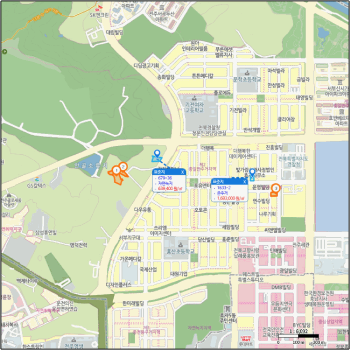 전북특별자치도 전주시 완산구 효자동3가 675-2 외 1필지 답 경매 사진 14