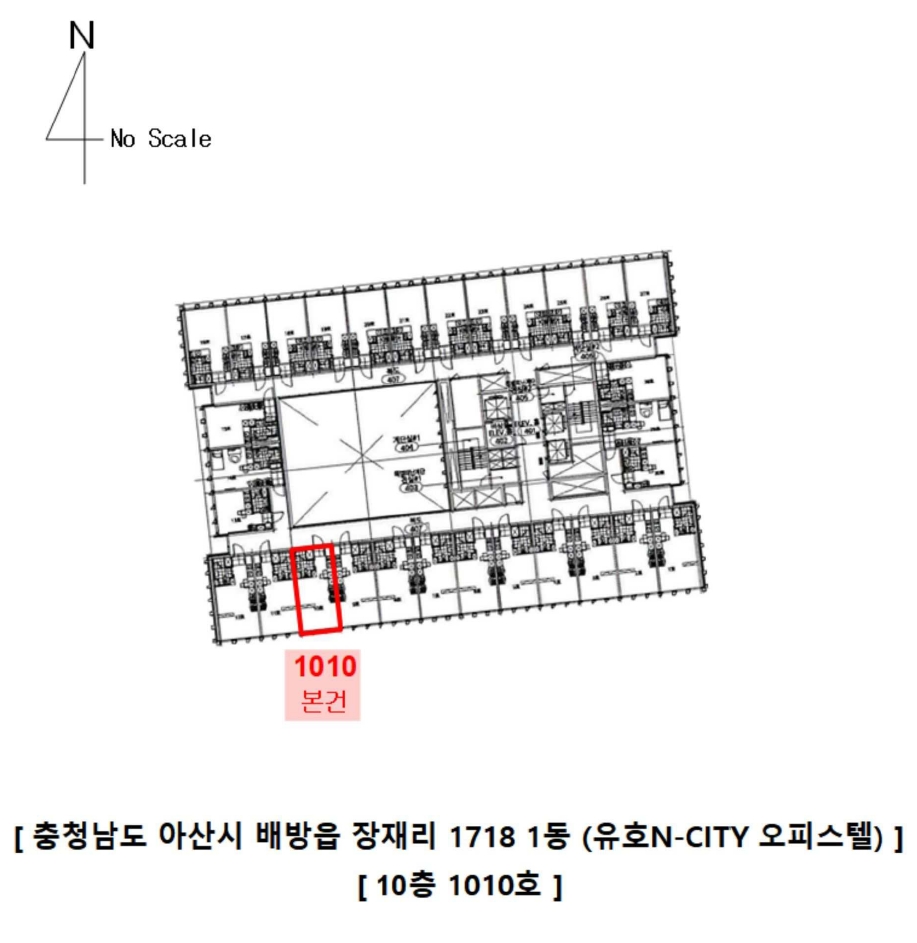 충청남도 아산시 배방읍 장재리 1718 1동 10층1010호 오피스텔 경매 사진 36