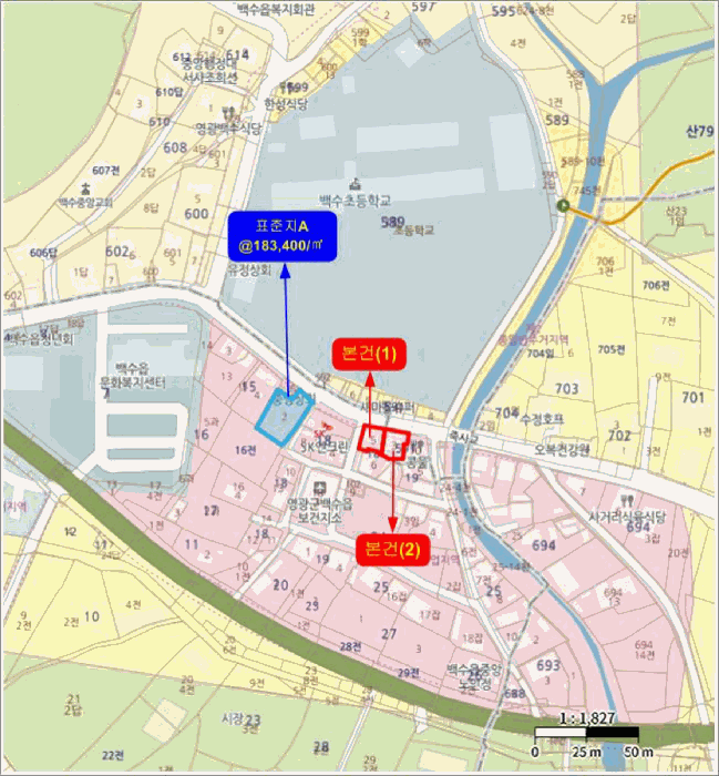 전라남도 영광군 백수읍 양성리 18-5 대지 경매 사진 8