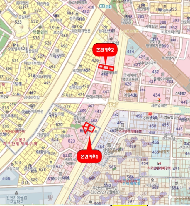 인천 미추홀구 도화동 440-1, 7층705호 (도화동,대영아파트) 외 2필지 아파트 경매 사진 13