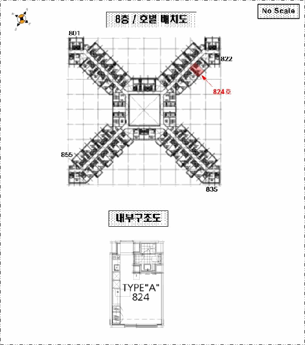 인천광역시 미추홀구 용현동 665-8 인하대역헤리움메트로타워 8층824호 오피스텔 경매 사진 20