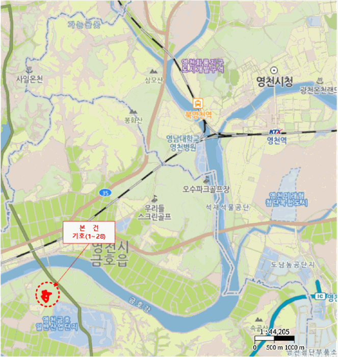 경상북도 영천시 금호읍 삼호리 29 외 27필지 답 경매 사진 42