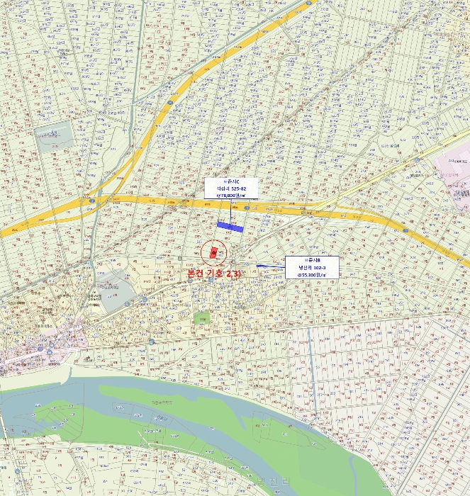 경상북도 영천시 금호읍 냉천리 417-7 외 1필지 답 경매 사진 7