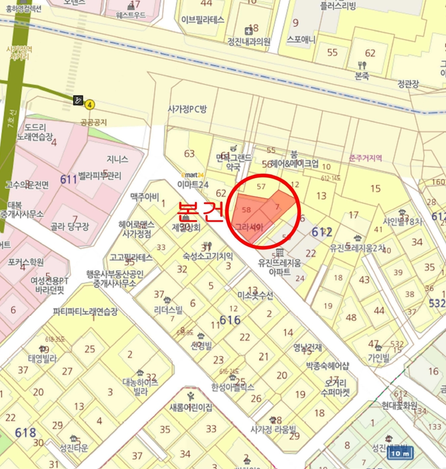 서울특별시 중랑구 면목동 612-7 그라시아 4층 401호 외 2필지 오피스텔(주거) 경매 사진 16