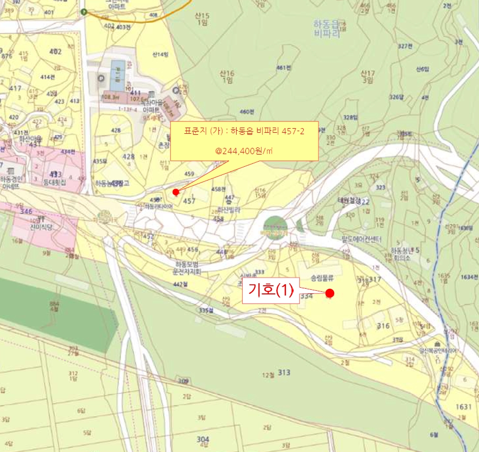 경상남도 하동군 하동읍 비파리 334-8 대지 경매 사진 15