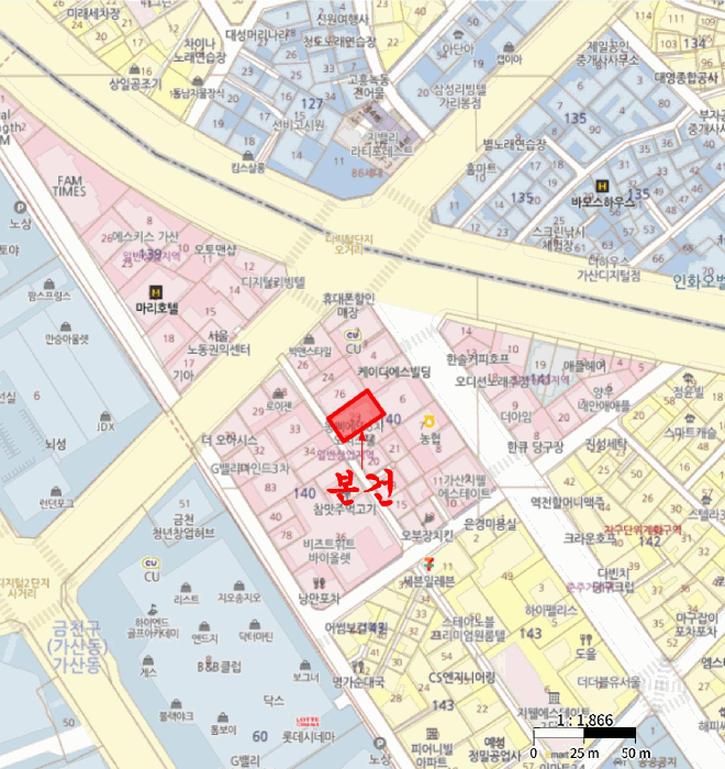 서울특별시 금천구 가산동 140-23 몽삐에뜨6차 제11층 제1101호 오피스텔 경매 사진 17