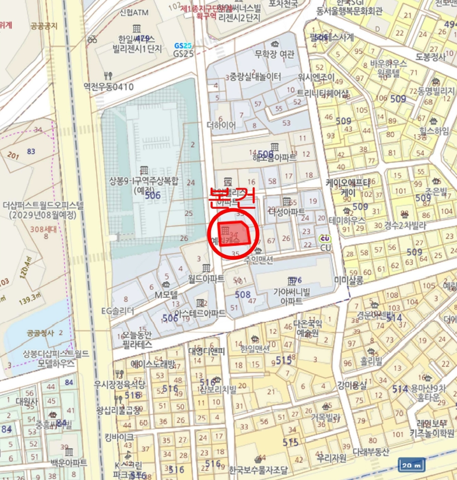 서울특별시 중랑구 망우동 508-34 예원캐슬 7층702호 도시형생활주택 경매 사진 21