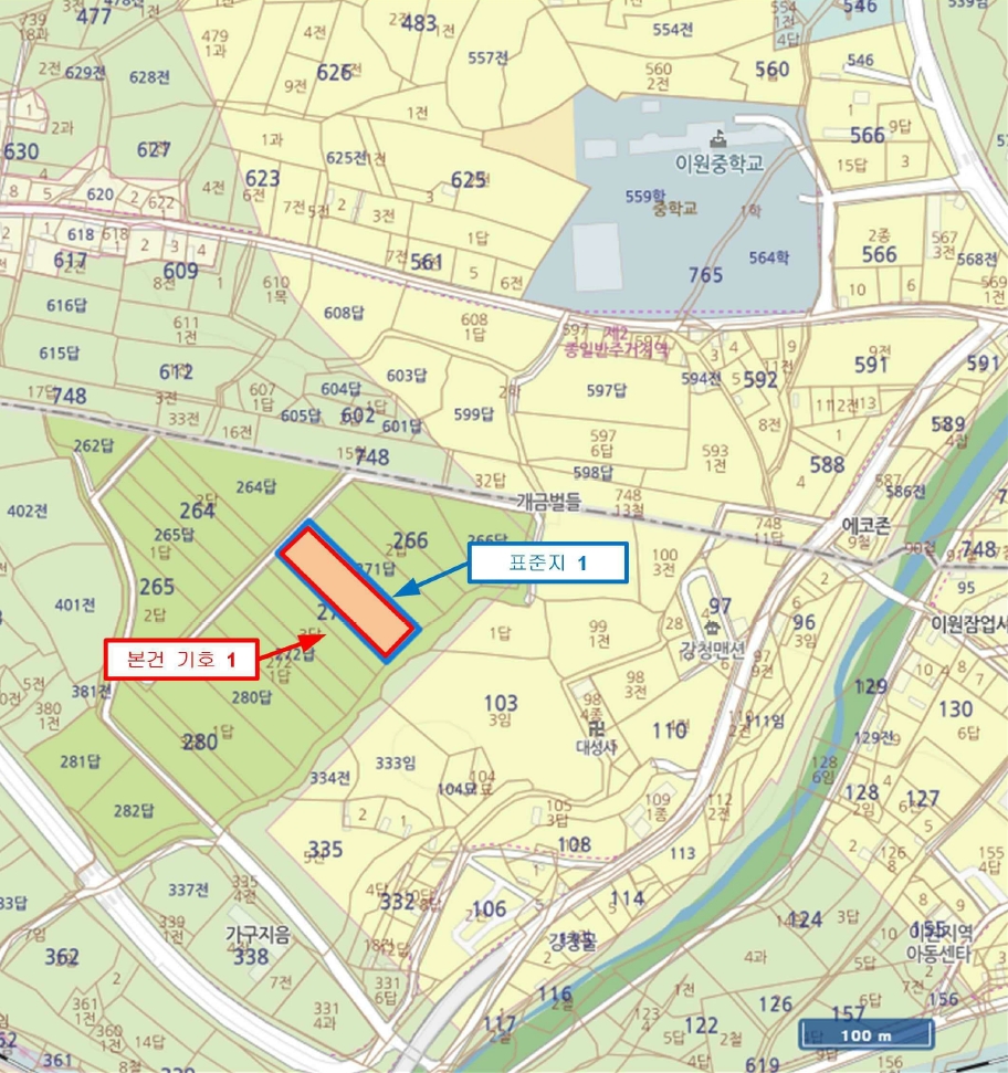 충청북도 옥천군 이원면 강청리 271-1 답 경매 사진 17
