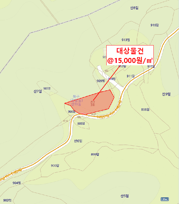 울산광역시 북구 산하동 산7-3 임야 경매 사진 12