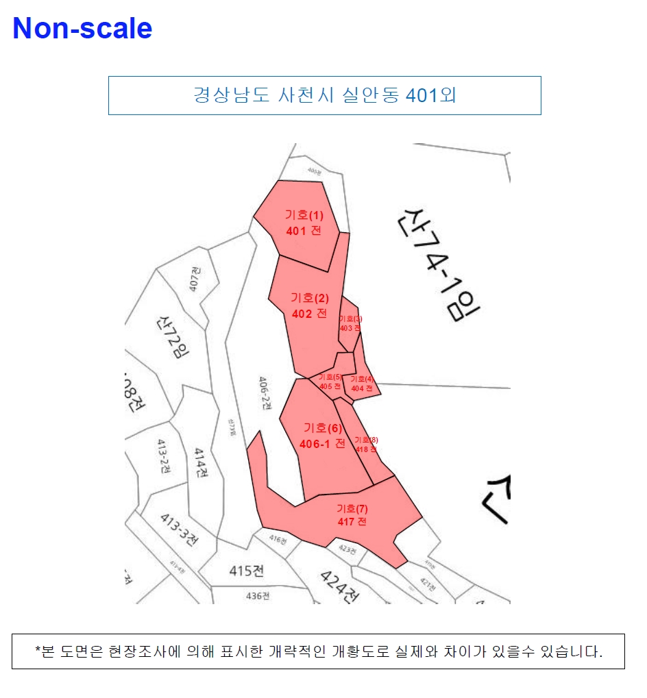 경상남도 사천시 실안동 401 외 7필지 전 경매 사진 8