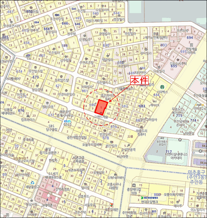 인천광역시 미추홀구 주안동 680-5 그랜드캐슬 2층201호 다세대(빌라) 경매 사진 23