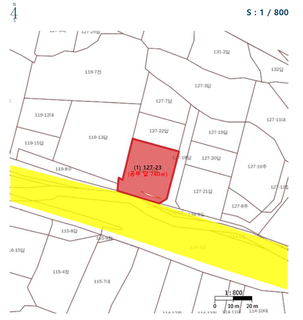 충청북도 충주시 앙성면 돈산리 127-23 답 경매 사진 9