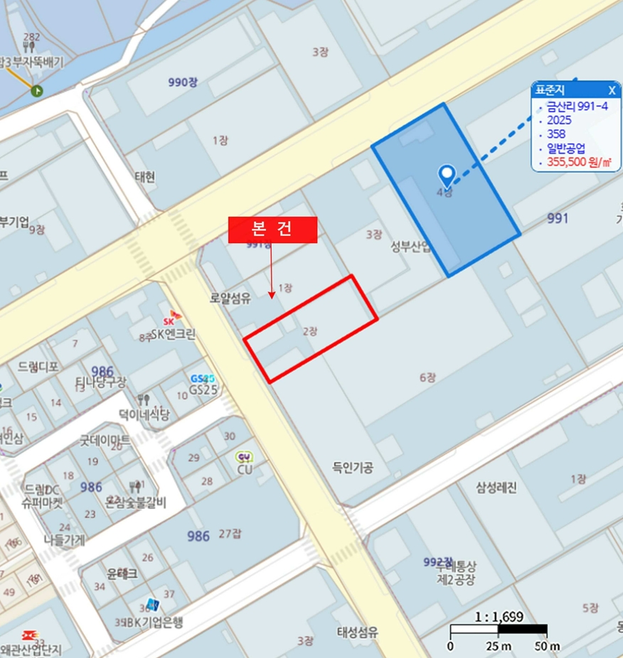 경상북도 칠곡군 왜관읍 금산리 991-2 공장 경매 사진 28