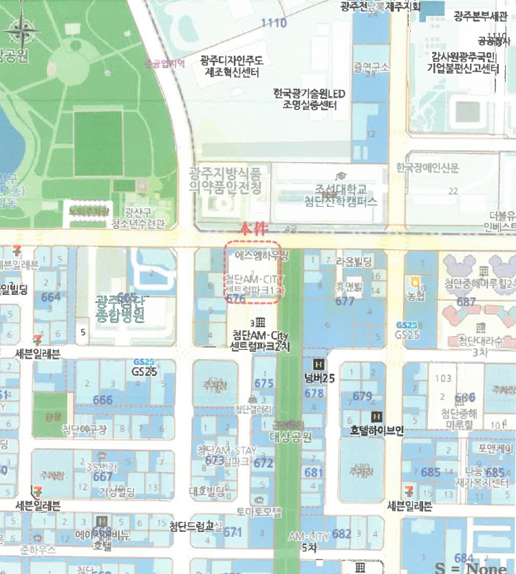 광주광역시 광산구 쌍암동 676-2 에이엠시티센트럴파크 제15층 제1515호 도시형생활주택 경매 사진 19