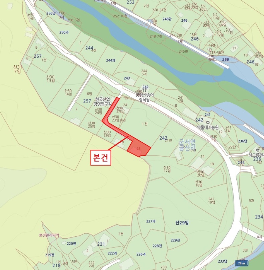 충청북도 옥천군 군서면 금산리 242-23 외 1필지 단독주택 경매 사진 16