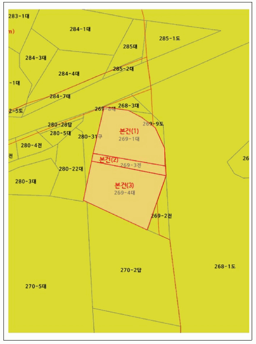 충청남도 천안시 서북구 성환읍 성환리 269-1 외 2필지 대지 경매 사진 19