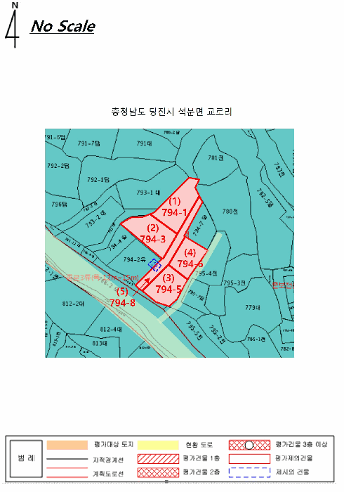 충청남도 당진시 석문면 교로리 794-1 외 4필지 답 경매 사진 19