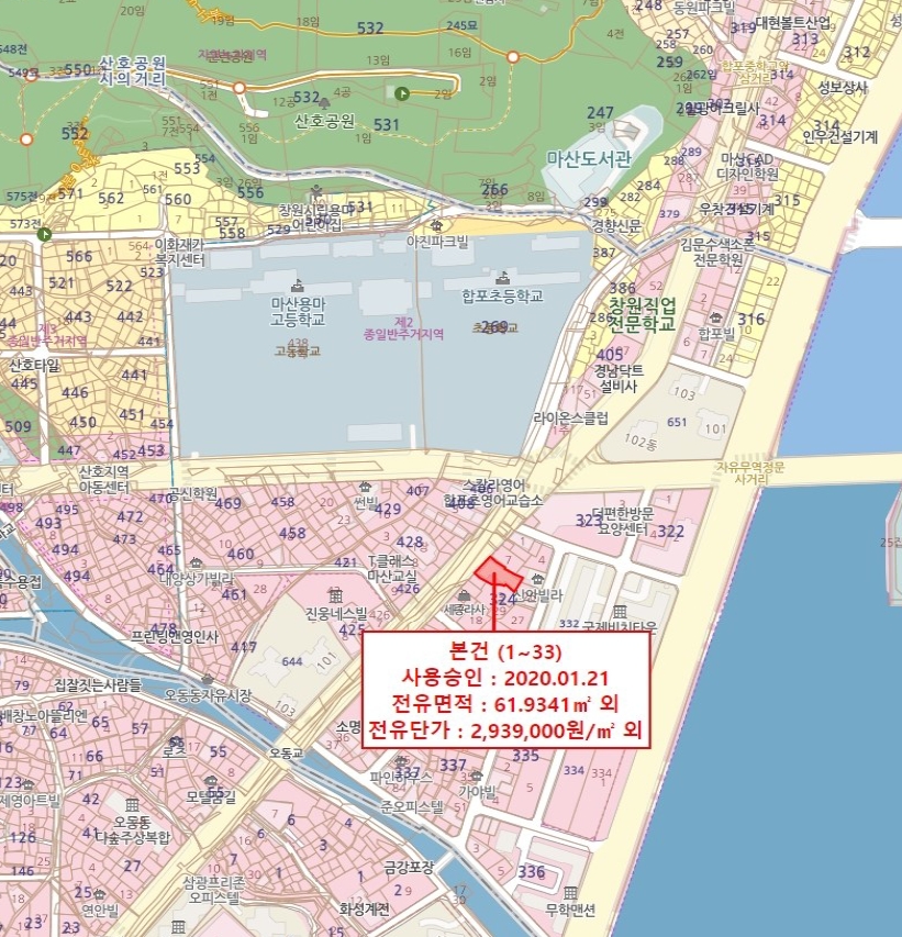 경상남도 창원시 마산합포구 산호동 324-11 자연과사람들 2층 201호 외 32개호 아파트 경매 사진 78