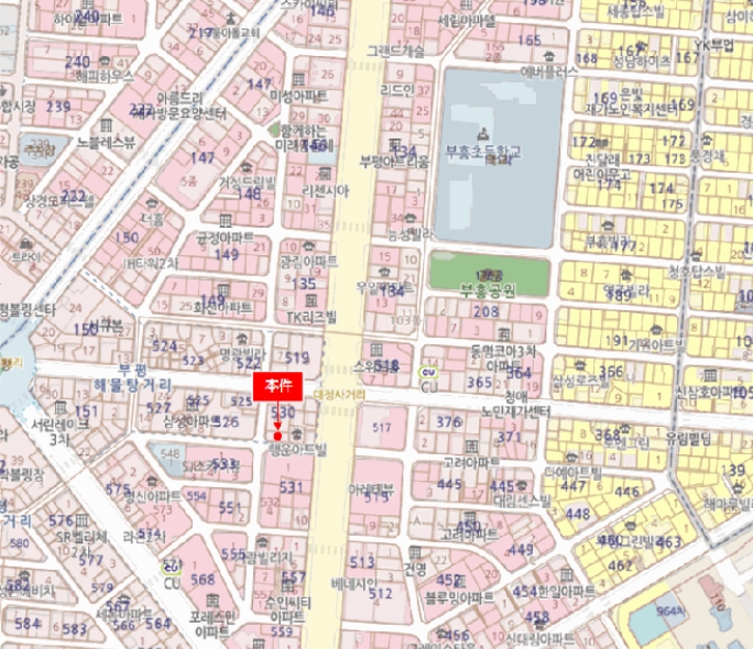 인천광역시 부평구 부평동 528-9 더갤러리 4층101-402호 외 2필지 오피스텔(주거) 경매 사진 11