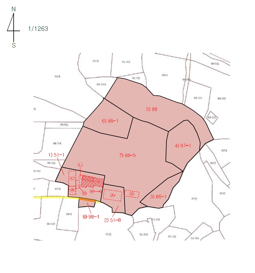 충청남도 홍성군 홍성읍 월산리 51-1 외 2필지 대지 경매 사진 24