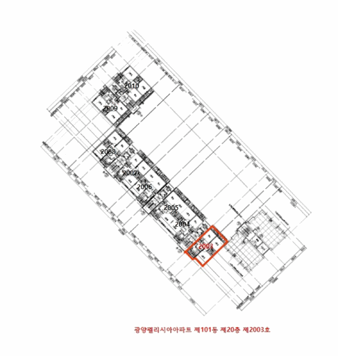 전라남도 광양시 옥곡면 신금리 1995 광양펠리시아아파트 101동 20층2003호 아파트 경매 사진 26