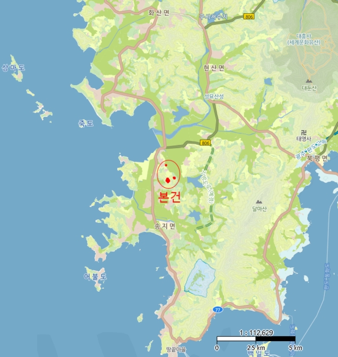 전라남도 해남군 송지면 가차리 산8 임야 경매 사진 6