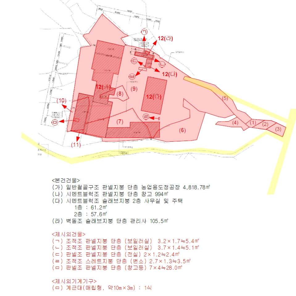 전라남도 강진군 작천면 현산리 189-1 외 10필지 공장 경매 사진 80