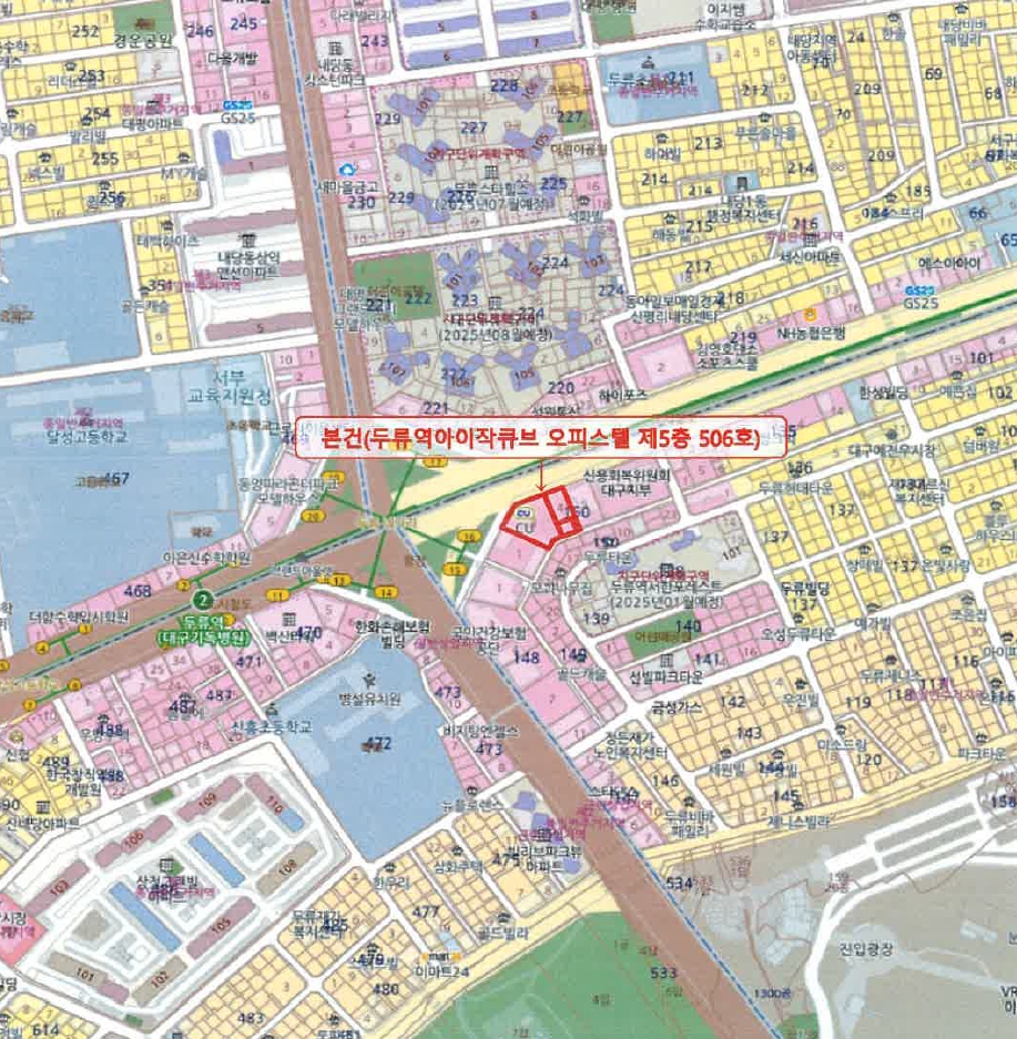 대구 달서구 두류동 150-3, 5층506호 (두류동,두류역아이작큐브오피스텔) 외 2필지 오피스텔(주거) 경매 사진 17