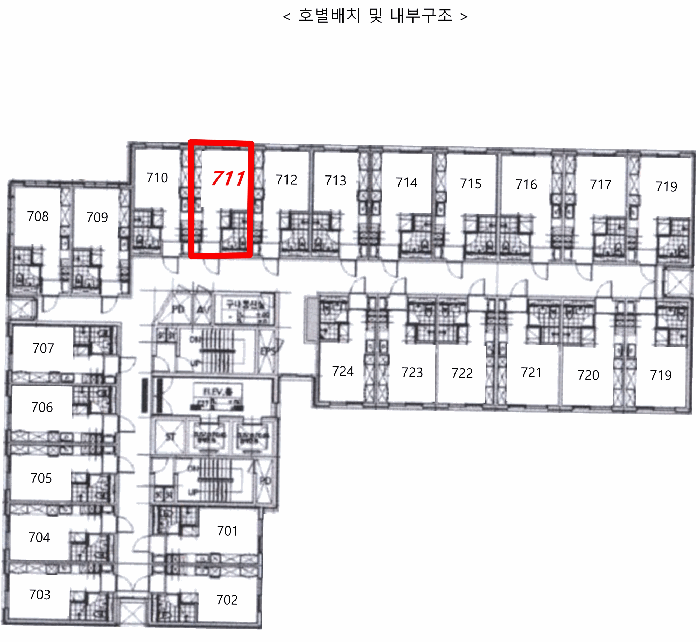 서울특별시 강서구 마곡동 758 마곡시티오피스텔 제7층 제711호 오피스텔 경매 사진 26