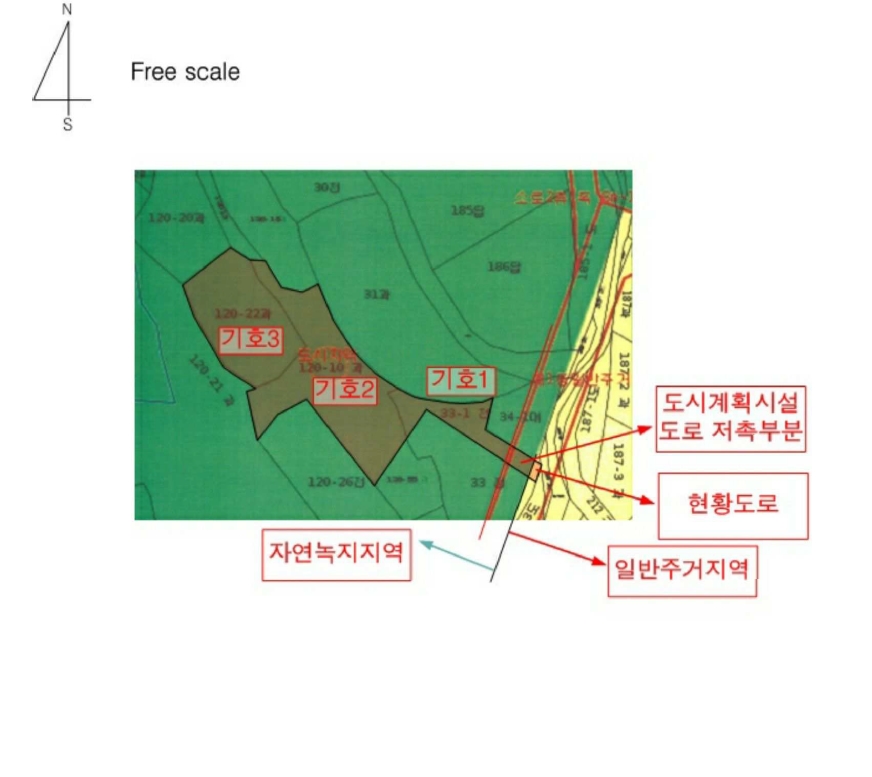 충청남도 천안시 서북구 성거읍 오색당리 33-1 외 2필지 전 경매 사진 25