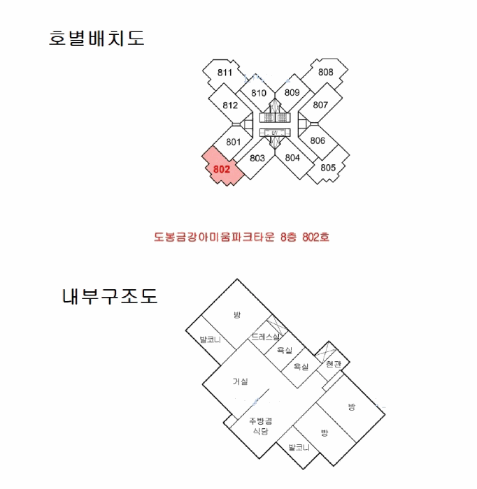 서울특별시 도봉구 쌍문동 711 도봉금강아미움파크타운 8층802호 아파트 경매 사진 24
