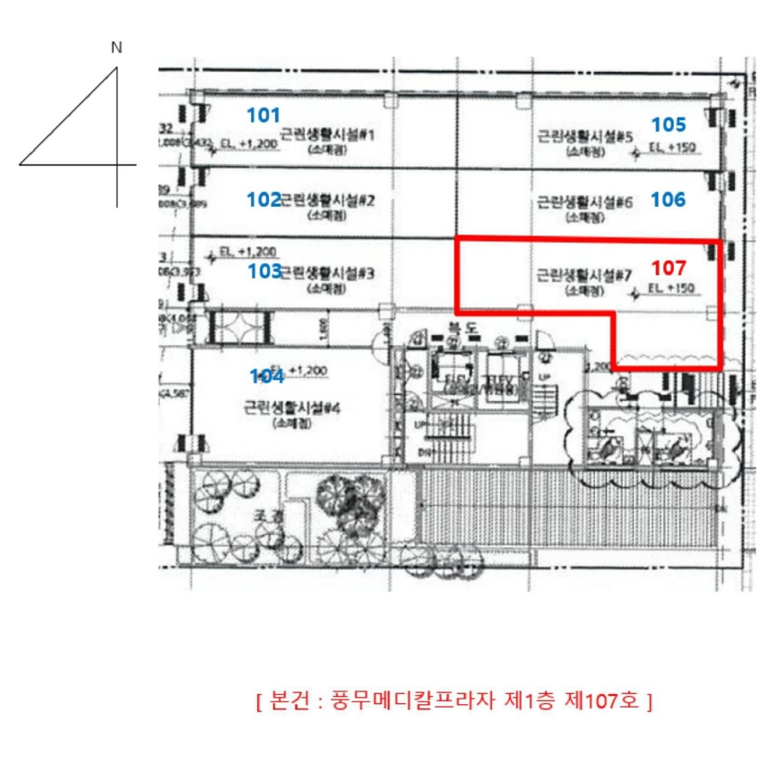 경기도 김포시 풍무동 896 풍무메디칼프라자 1층 107호 근린상가 경매 사진 24