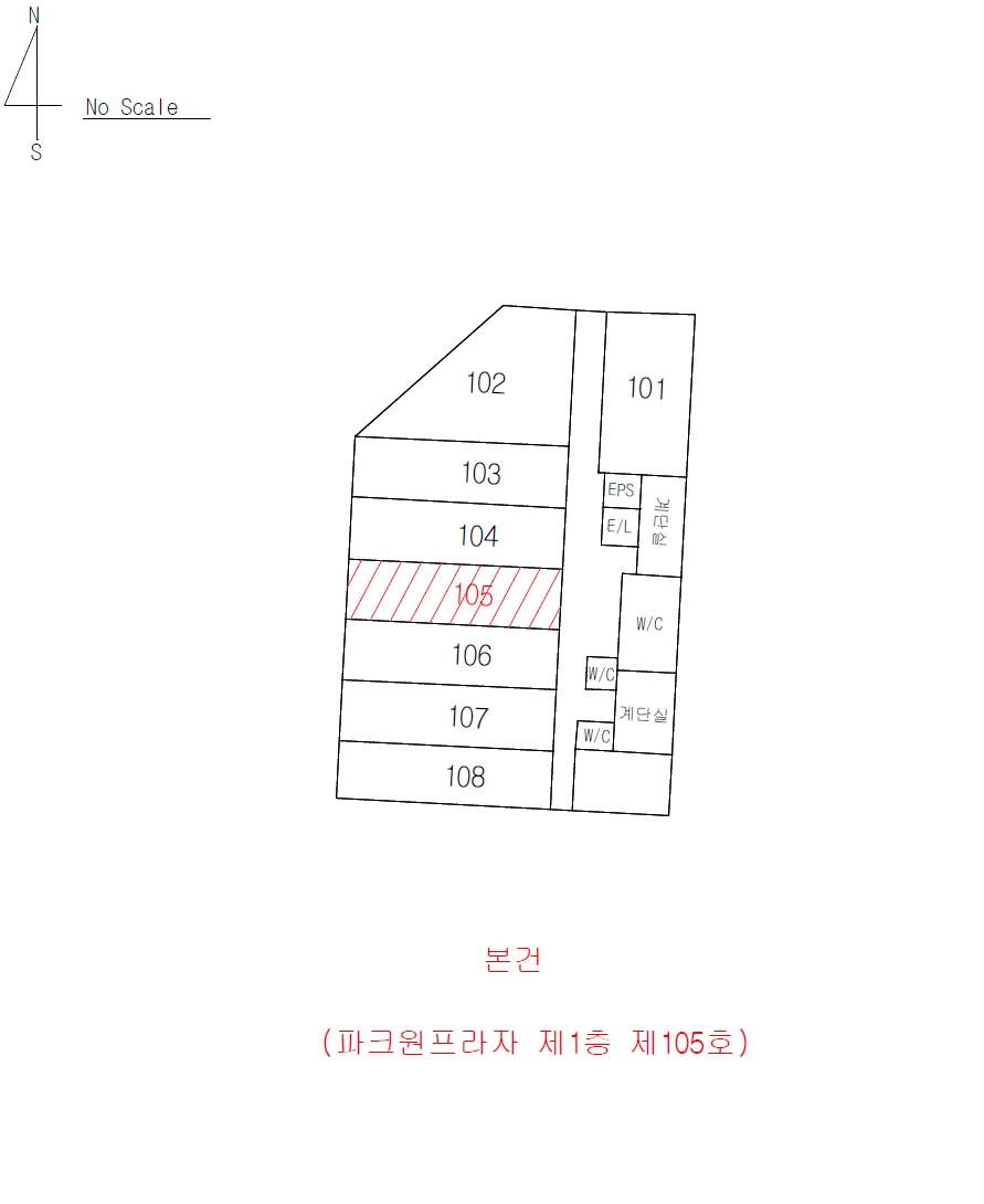 대구광역시 동구 각산동 1080 파크원프라자 1층105호 근린상가 경매 사진 21